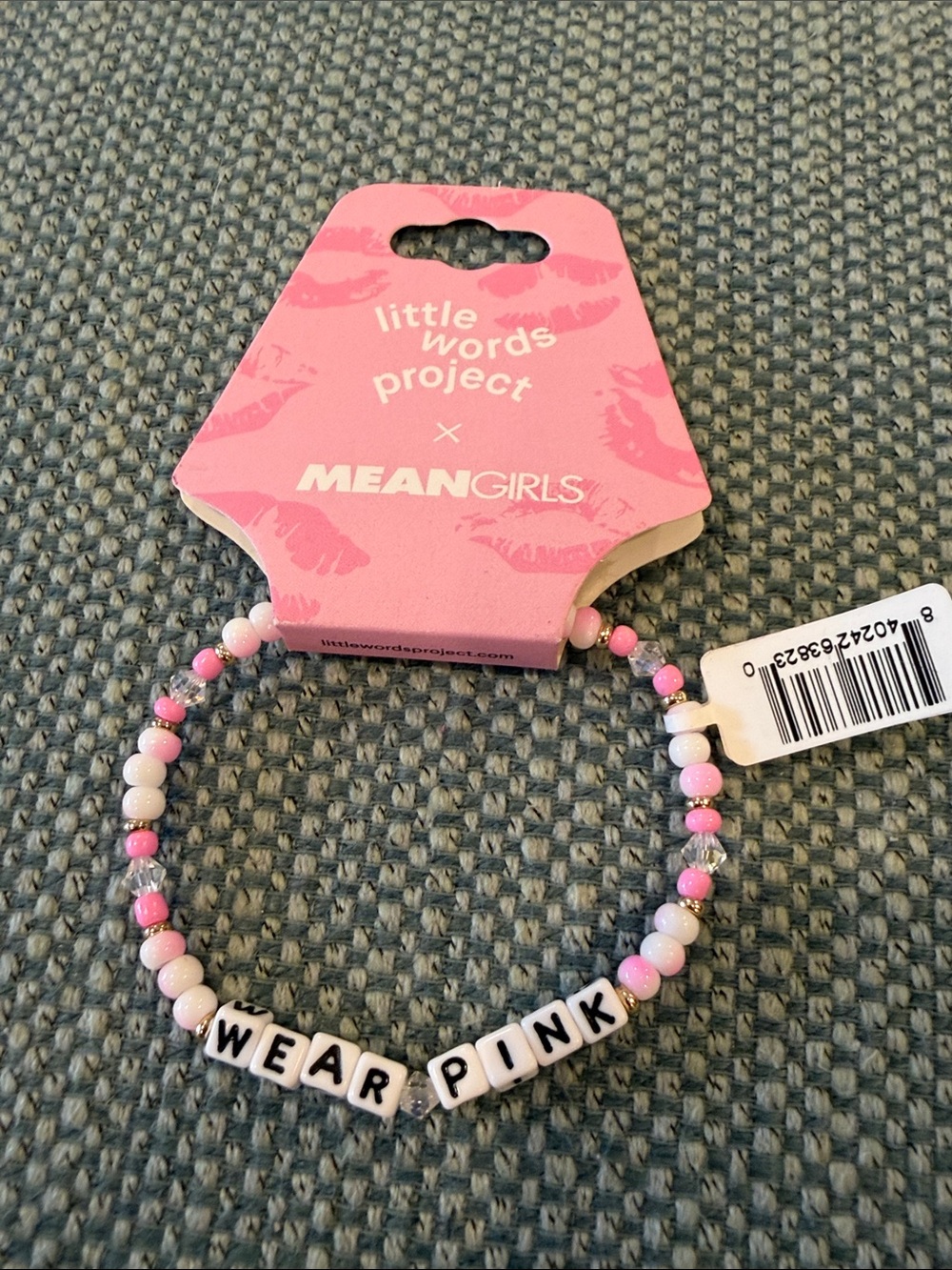 Mean Girls x Little Words Project "Wear Pink" Beaded Bracelet - Pink